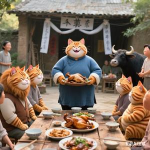大胖橘爱吃饭头像