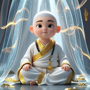 智慧小和尚头像