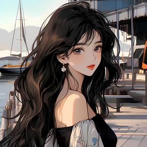 二次元美女漫画解说头像
