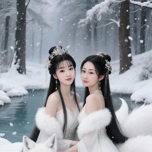 林间愉悦追野兔头像