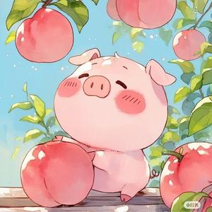 摘桃头像
