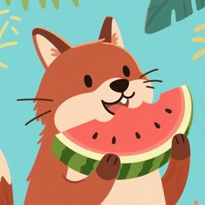 吃瓜叉猹头像