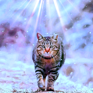 无双花猫头像