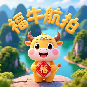 福牛航拍头像