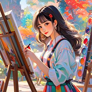 假装做动画头像