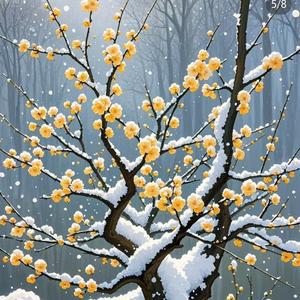 风雪腊梅花头像