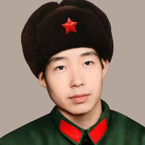 桂花枝头欢快摇花的人头像