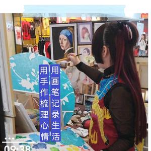 武媚创意女红趣味画头像