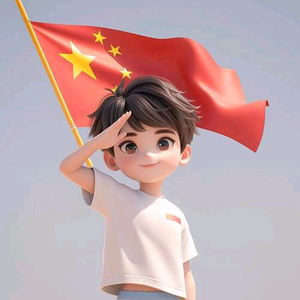 五星红旗迎风飘扬头像