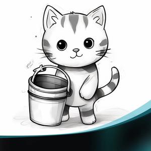 提桶的猫头像