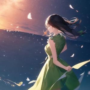 戴花的少年头像