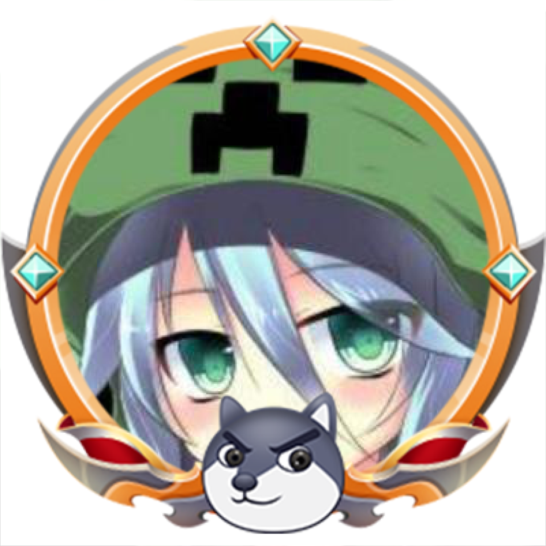 害羞的苦力怕娘头像